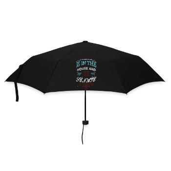 Drôles de dictons cadeaux de la paix mondiale flower power - Parapluie standard - noir - Devant