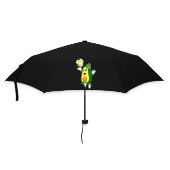 Avocado Volleyball Player Volleyball - Umbrella (small) - black - Front