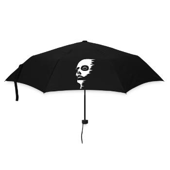 Ghostly face - Umbrella (small) - black - Front