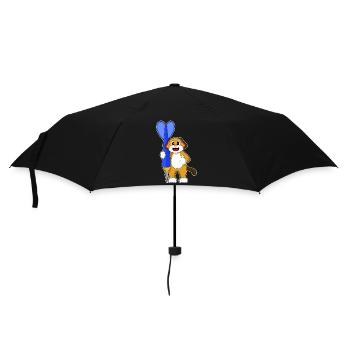 Hund Dart Dartpfeil - Regenschirm (klein) - Schwarz - Vorne