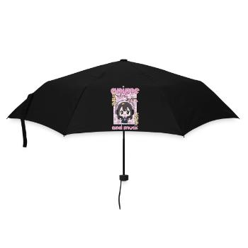 Anime And Music - Regenschirm (klein) - Schwarz - Vorne