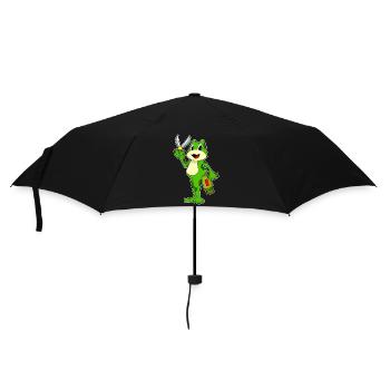 Grenouille Coiffeur Ciseaux Sèche-cheveux - Parapluie standard - noir - Devant