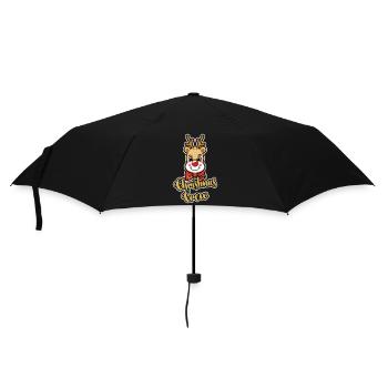 Christmas Crew - Regenschirm (klein) - Schwarz - Vorne