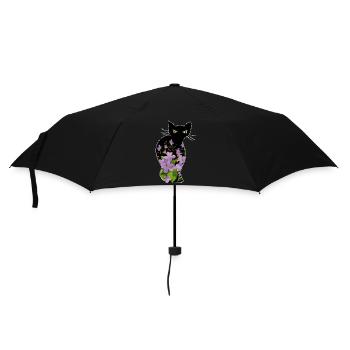Cat - Umbrella (small) - black - Front