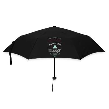 joke gift idea happy christmas celestial fun geek - Regenschirm (klein) - Schwarz - Vorne