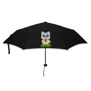 Cat Pensioner Walking Stick - Umbrella (small) - black - Front
