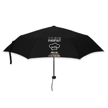 I'm not perfect but I'm a cook - Umbrella (small) - black - Front