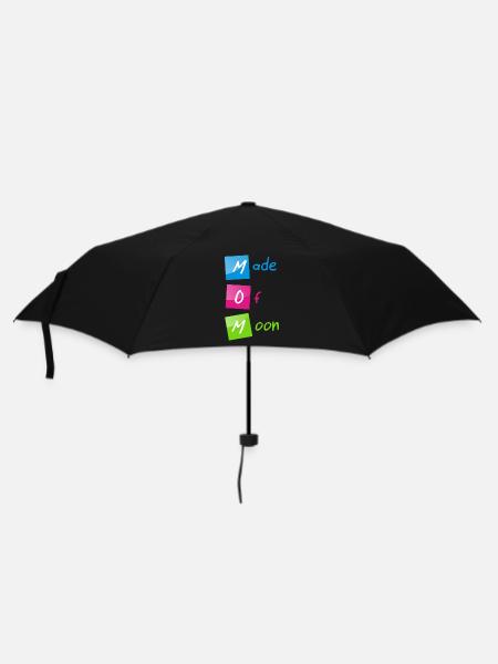 "MOM (Made of Moon)" happy Mother's Day - Umbrella (small) - black