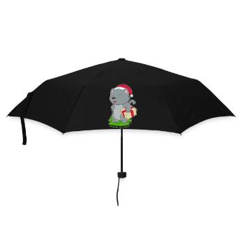 Forfait Noël chat - Parapluie standard - noir - Devant
