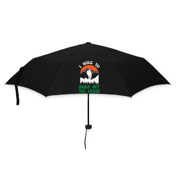 I Hike To Burn Off The Crazy - Umbrella (small) - black - Front