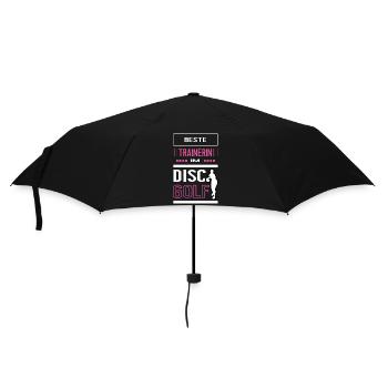 Beste Discgolf Trainerin Discgolftrainerin Spiel - Regenschirm (klein) - Schwarz - Vorne