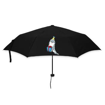 Dolphin Birthday Package - Umbrella (small) - black - Front
