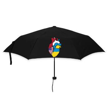 Ukraine - Parapluie standard - noir - Devant