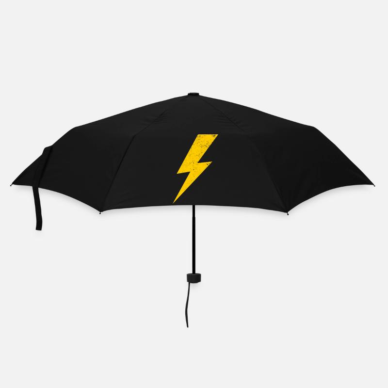 éclair jaune - Parapluie standard - noir