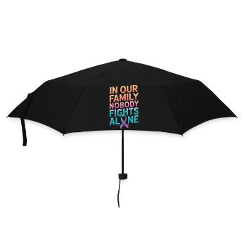 Sensibilisation au cancer Cancer Cancer du sein - Parapluie standard - noir - Devant