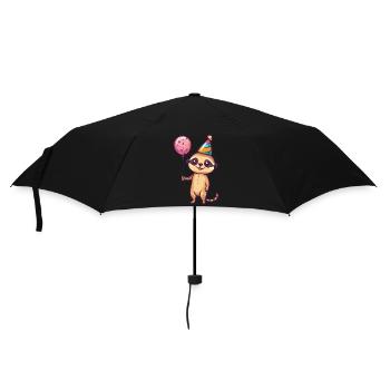 Suricate Anniversaire Bande Dessinée Mignon - Parapluie standard - noir - Devant