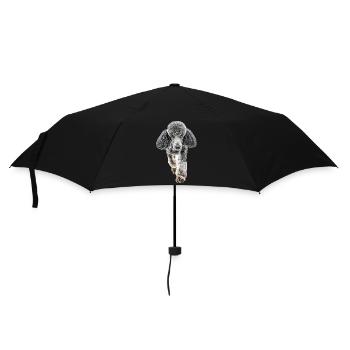 Pudel - Regenschirm (klein) - Schwarz - Vorne