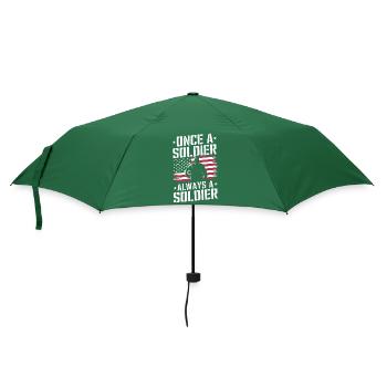 Veteran Militär Soldat - Regenschirm (klein) - Flaschengrün - Vorne