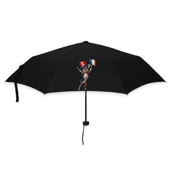 Chihuahua - Regenschirm (klein) - Schwarz - Vorne