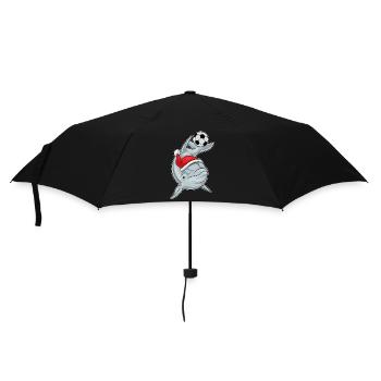 Dolphin Christmas Football - Umbrella (small) - black - Front