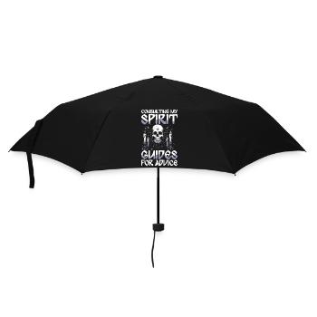 Consulting My Spirit Guides For Advice Skull - Umbrella (small) - black - Front
