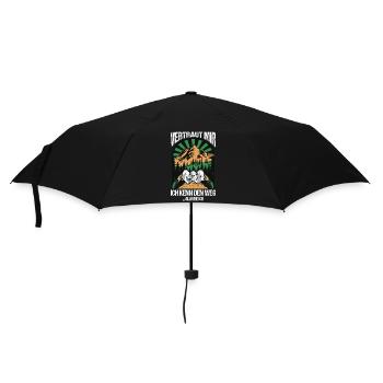 Wandern Sprüche Wanderer Wanderoutfits - Regenschirm (klein) - Schwarz - Vorne