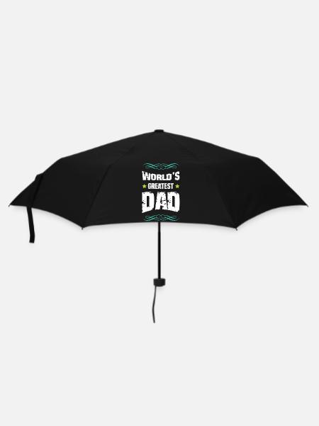 Weltbester Vater Großschrift - Regenschirm (klein) - Schwarz