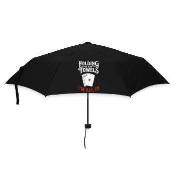 Poker - Regenschirm (klein) - Schwarz - Vorne