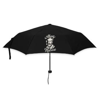 Ahoy Sailor Retro Nautical - Umbrella (small) - black - Front
