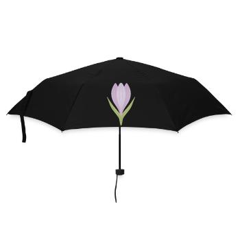 Illustration de la fleur de crocus lilas - Parapluie standard - noir - Devant