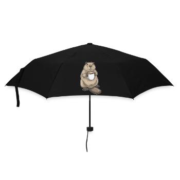 Beaver Coffee Mug - Umbrella (small) - black - Front