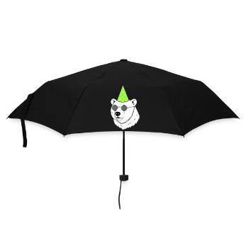 Polar Bear Party Sunglasses Birthday - Umbrella (small) - black - Front