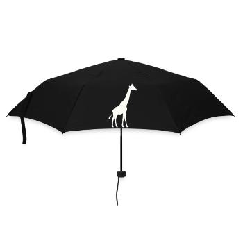 Giraffe Silhouette - Umbrella (small) - black - Front