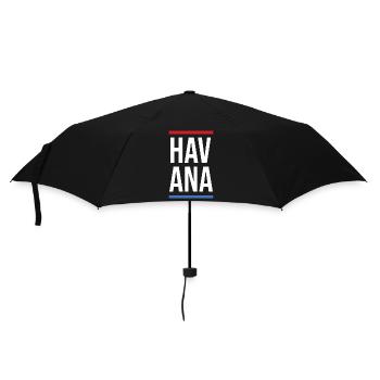 Havana Bold Mono with Red Blue Stripes - Umbrella (small) - black - Front