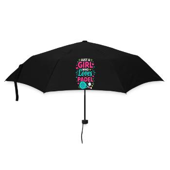 Padel girl padel player padel tennis gift - Umbrella (small) - black - Front