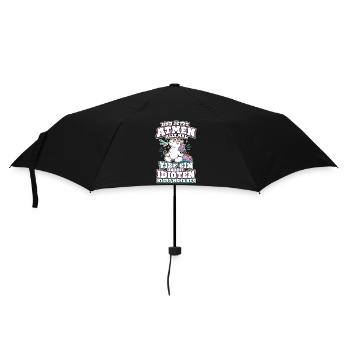 Und Jetzt Atmen Alle Mal Tief Ein Einhorn - Regenschirm (klein) - Schwarz - Vorne