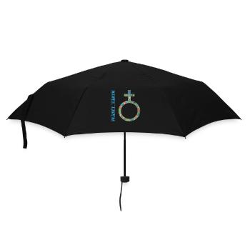 planet earth e 4 - Umbrella (small) - black - Front