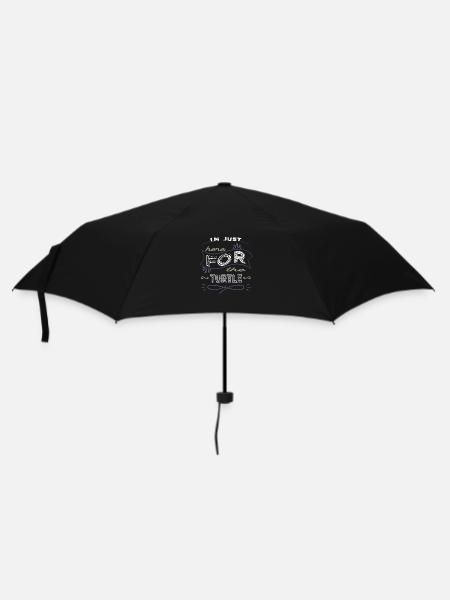 Les tortues présentent l’amour de la protection des animaux - Parapluie standard - noir