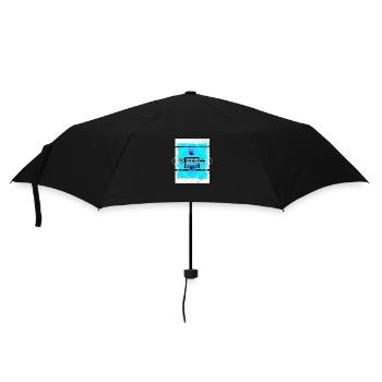 Basketball Basketballer Korb Sport Vintage Retro - Regenschirm (klein) - Schwarz - Vorne