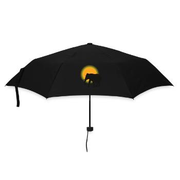 Safari Zoo Animals Wildlife - Regenschirm (klein) - Schwarz - Vorne