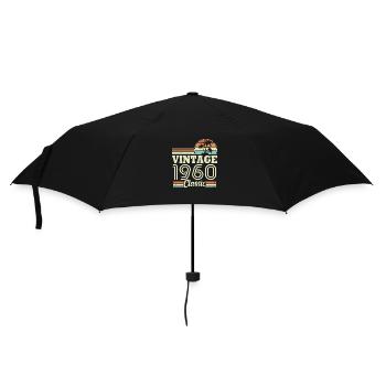 Vintage 1960 Classic, birthday gift 63 years - Umbrella (small) - black - Front