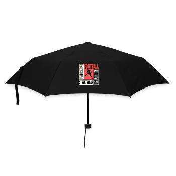 American Football Spieler Vintage Retro USA Sport - Regenschirm (klein) - Schwarz - Vorne