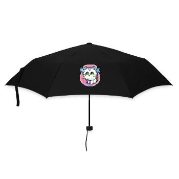 chat kawaii - mignon - manga - japon - Parapluie standard - noir - Devant