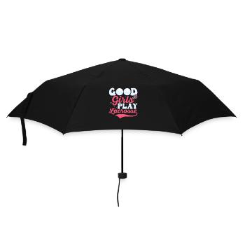 Good Girls Play Lacrosse Player Lifestyle - Regenschirm (klein) - Schwarz - Vorne