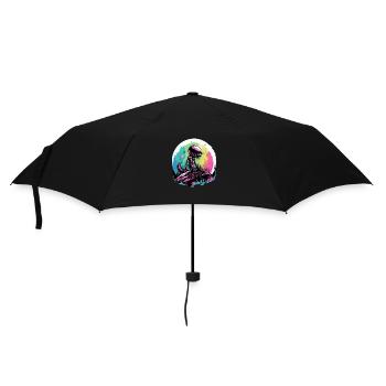 Ali der Außerirdische - Regenschirm (klein) - Schwarz - Vorne