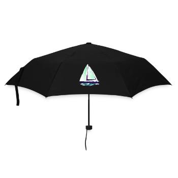 Voile, voile, voilier, voilier - Parapluie standard - noir - Devant