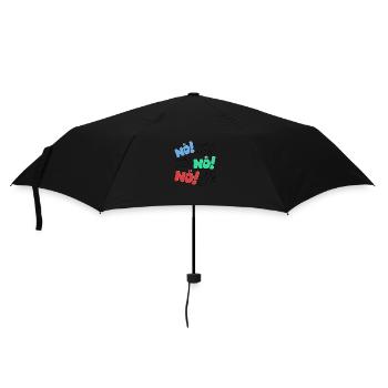 Nö Nein Einfach Nö Nope Ich Muss Gar Nichts Lustig - Regenschirm (klein) - Schwarz - Vorne