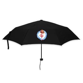 Ballet girl blue - Umbrella (small) - black - Front