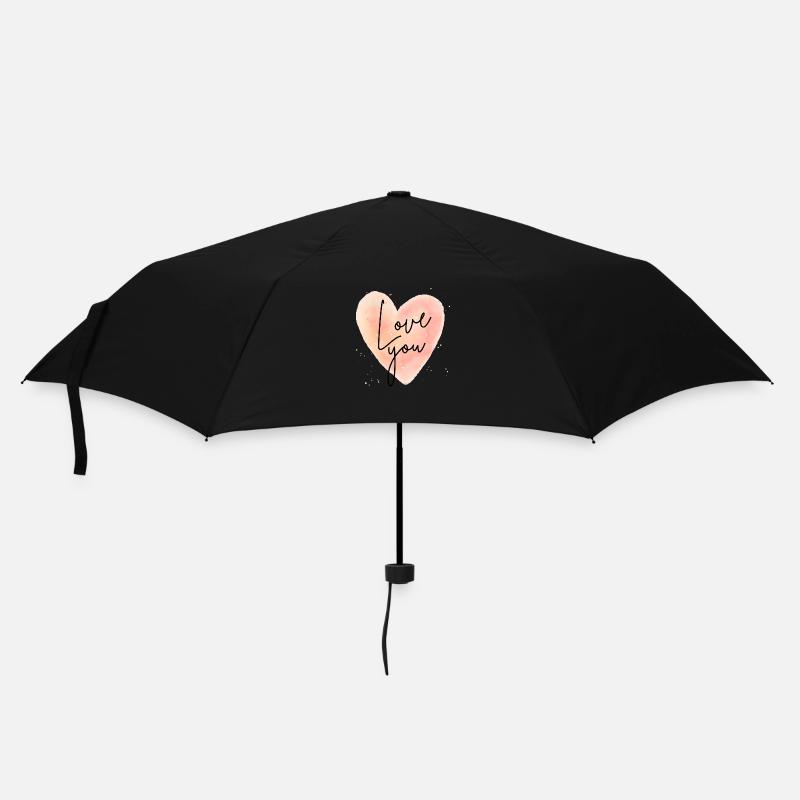 Je t’aime - Parapluie standard - noir