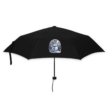 Snowman - Umbrella (small) - black - Front